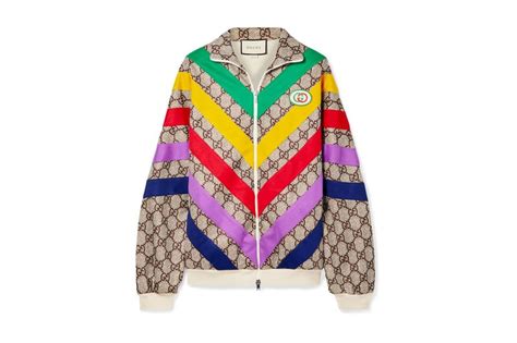 gucci rainbow jacket|gucci polo shirt cheap.